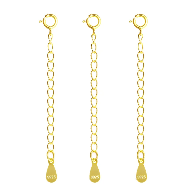 Alexcraft Teardrop Chain Necklace Extender Set with delicate teardrop chain design
