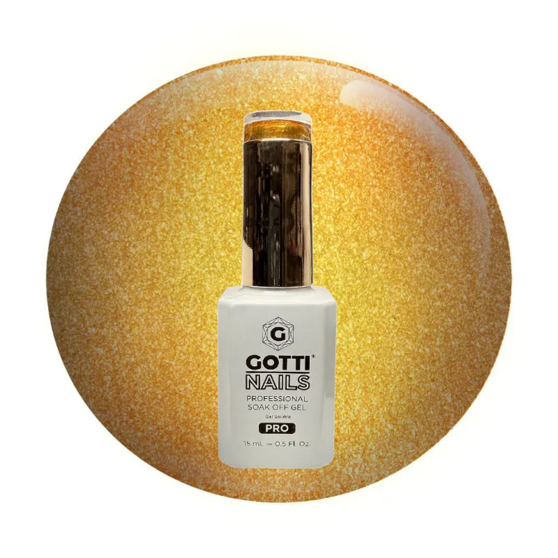 Gotti Nails #3 Cat Eye Gold Cateye magnetic gel polish bottle with gold shimmer