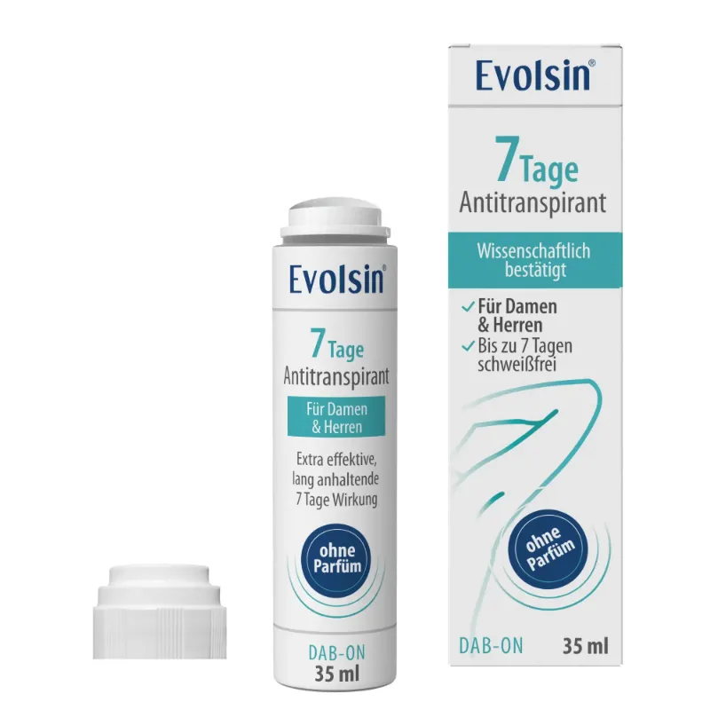 Evolsin Medical Antitranspirant excessive sweat control roll-on bottle