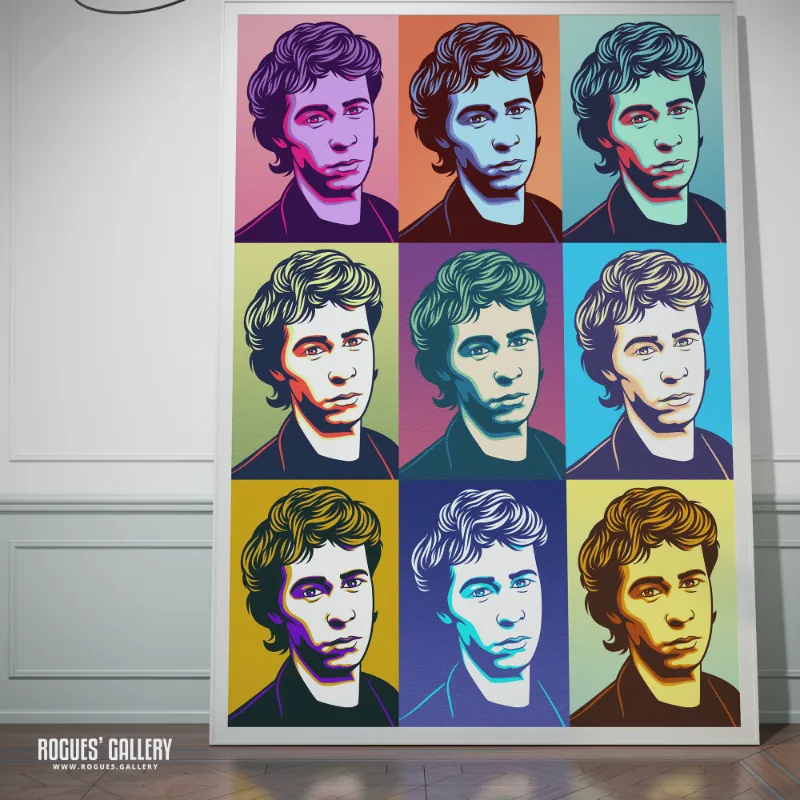 Rogues Gallery 80s Retro Project Matt Johnson of The The pop art print in bright colours