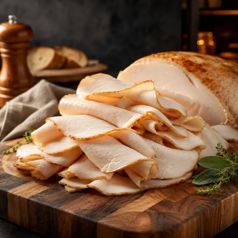 Halal World Depot Halal Deli Sliced Oven Roasted Turkey package of fresh turkey slices