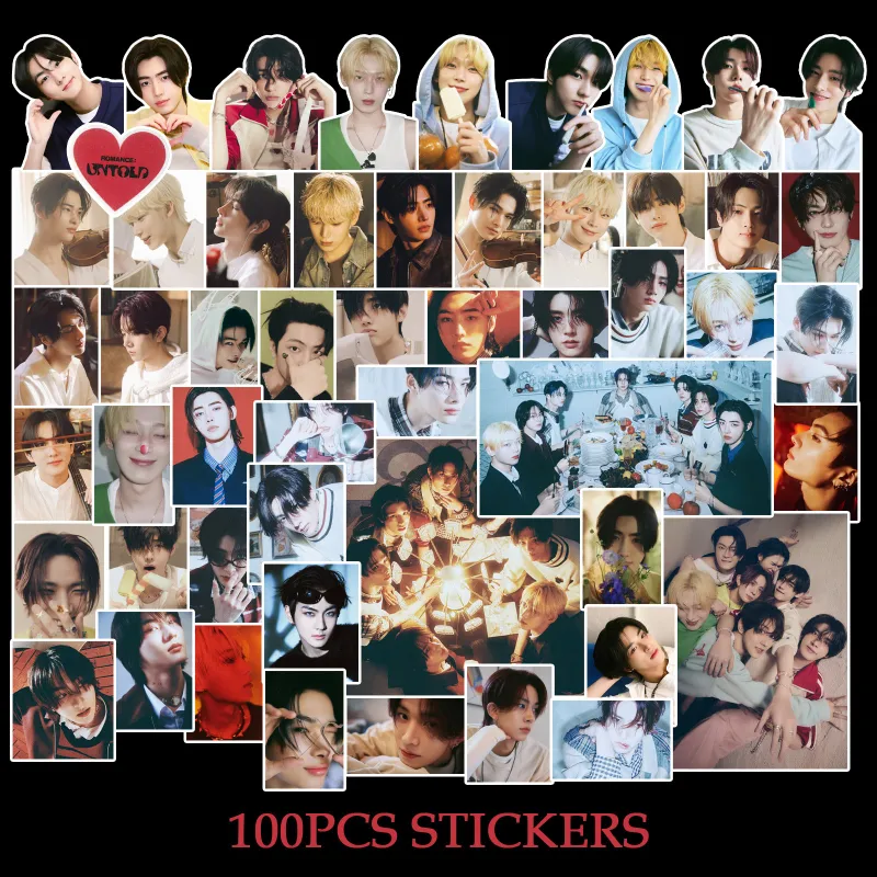 TTAesthetic 100PCS ROMANCE: UNTOLD Stickers sheet of colorful designs