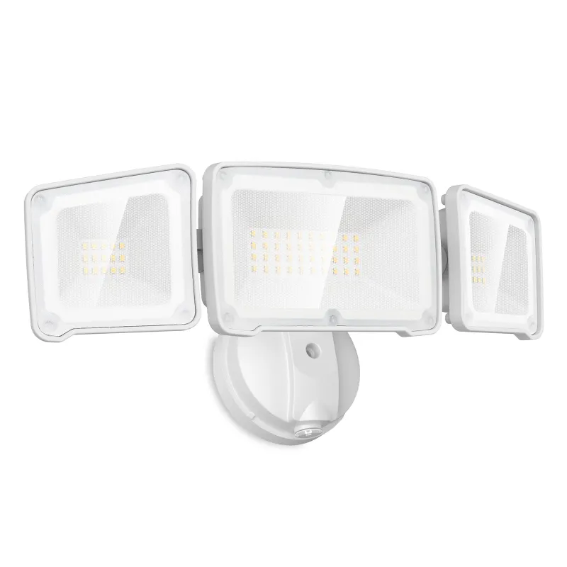Lepower Tec 35W 3500LM Dusk to Dawn Flood Light in warm white with three adjustable heads