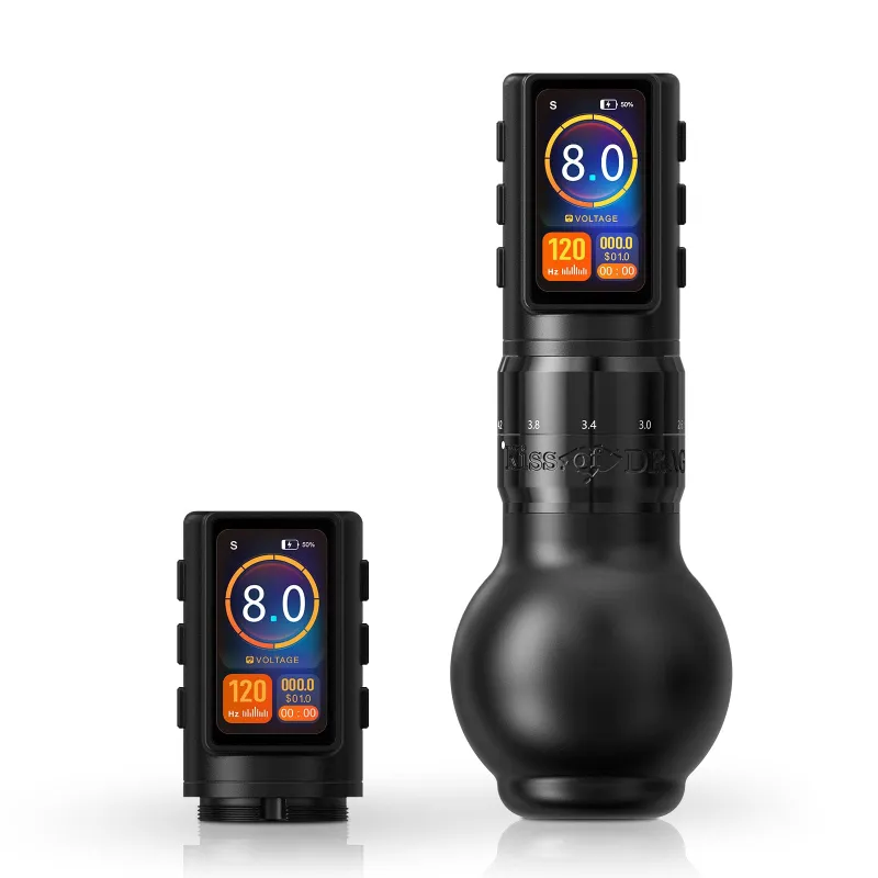 Ambition Tattoo Traveler-T2 Adjustable Stroke Wireless Tattoo Pen Machine with grip options