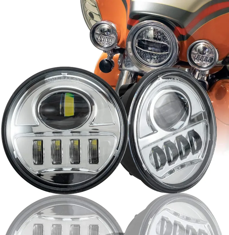 Sunpie 4.5-inch LED passing fog lamps auxiliary lights for Harley Davidson motorcycles