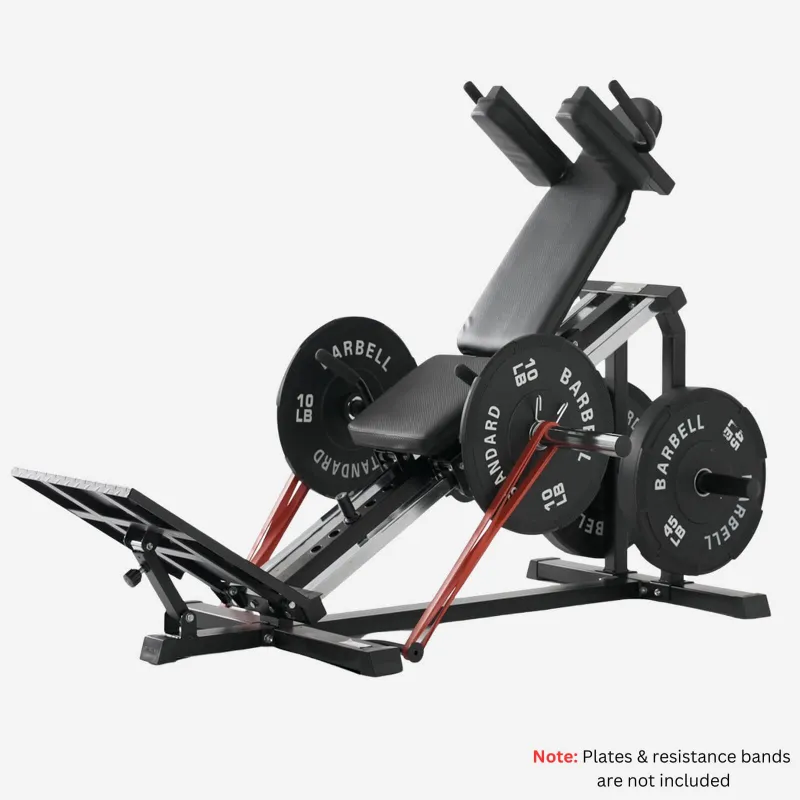 GMWD Fitness Compact Leg Sled Hack Squat Machine LP10 with 30 degree positive angle