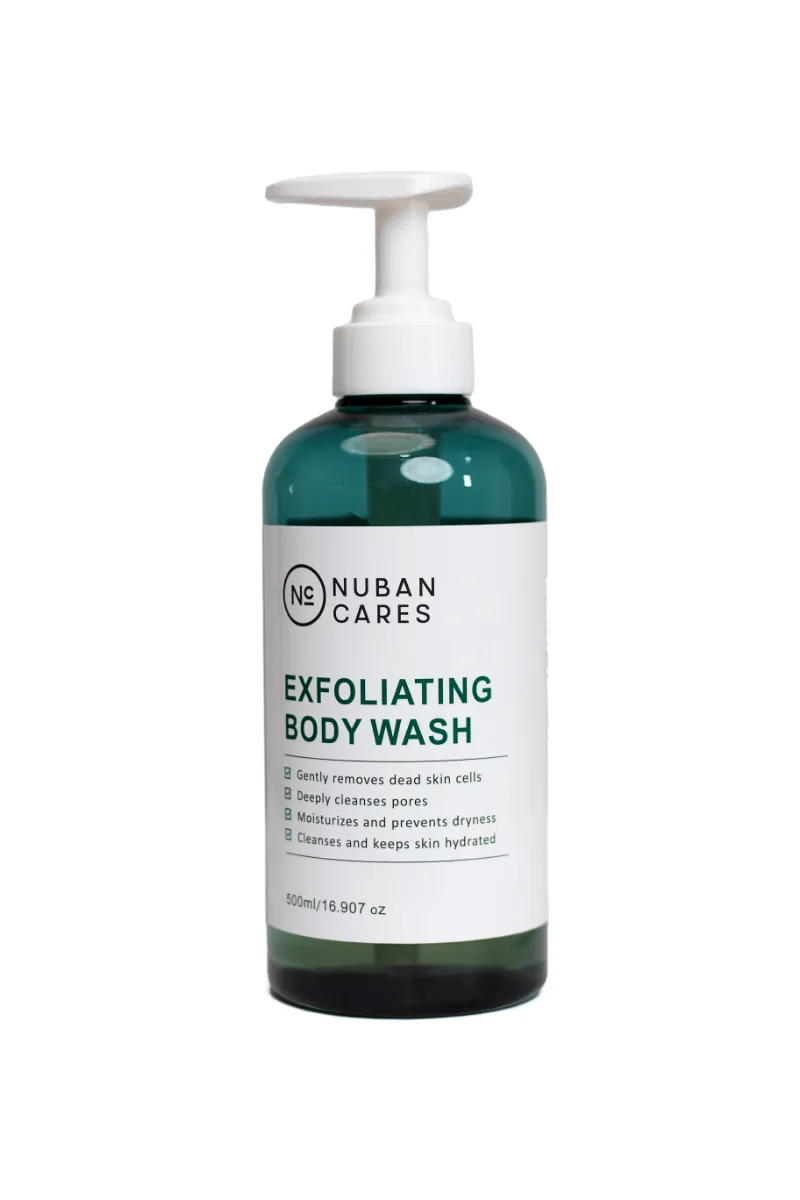 Nuban Beauty Exfoliating Body Wash bottle