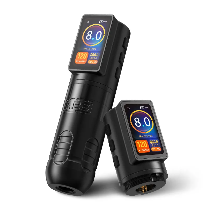 Ambition Tattoo ABS Zetton Wireless Tattoo Pen Machine with direct drive motor and accessories