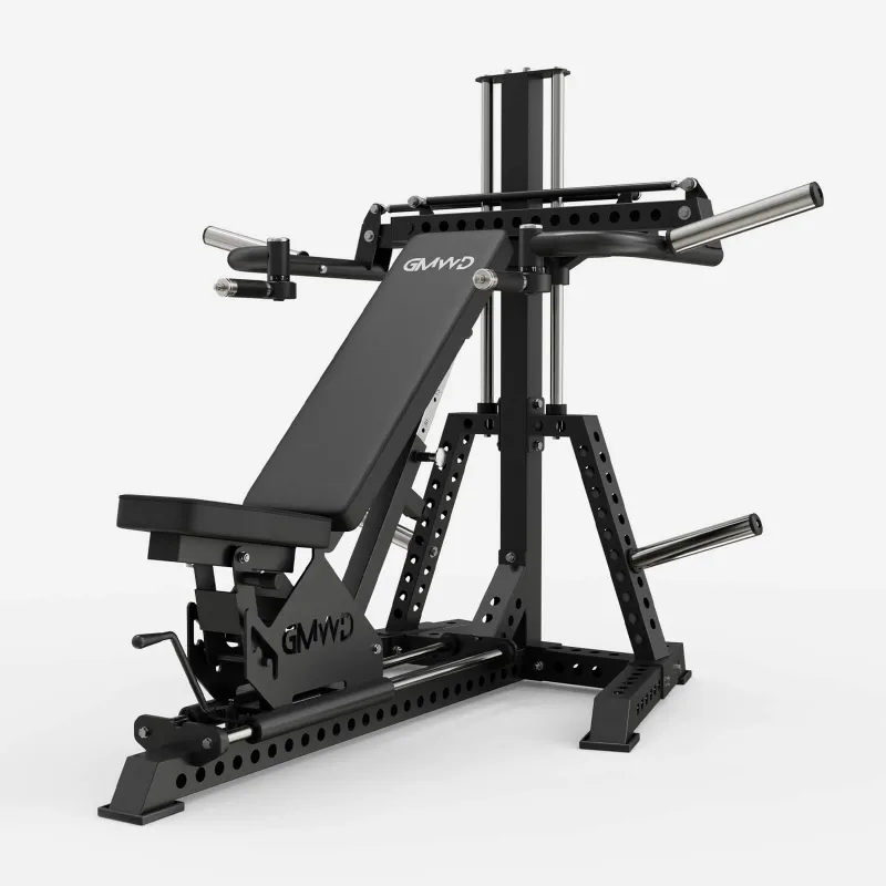 GMWD Fitness FID Bench Press Shoulder Press Machine V8 showing adjustable pressing station