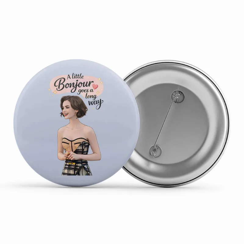 The Banyan Tee US Badge - A Little Bonjour 58mm pin button