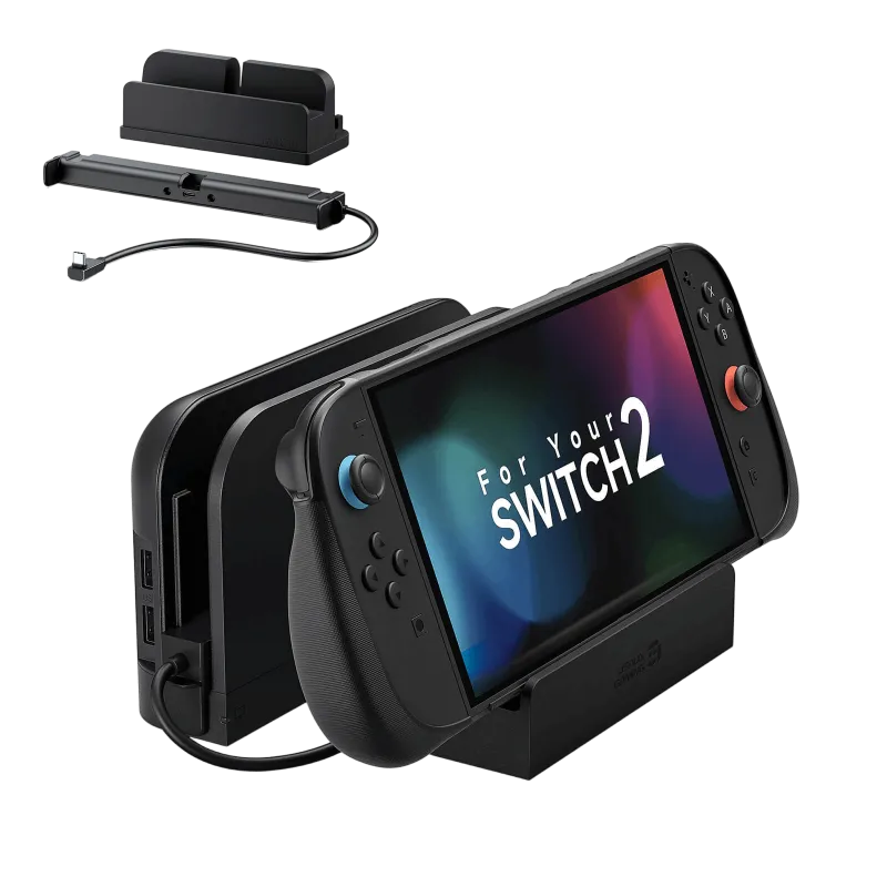 JSAUX Dock Adapter Stand for Switch 2 open-frame design with ventilation