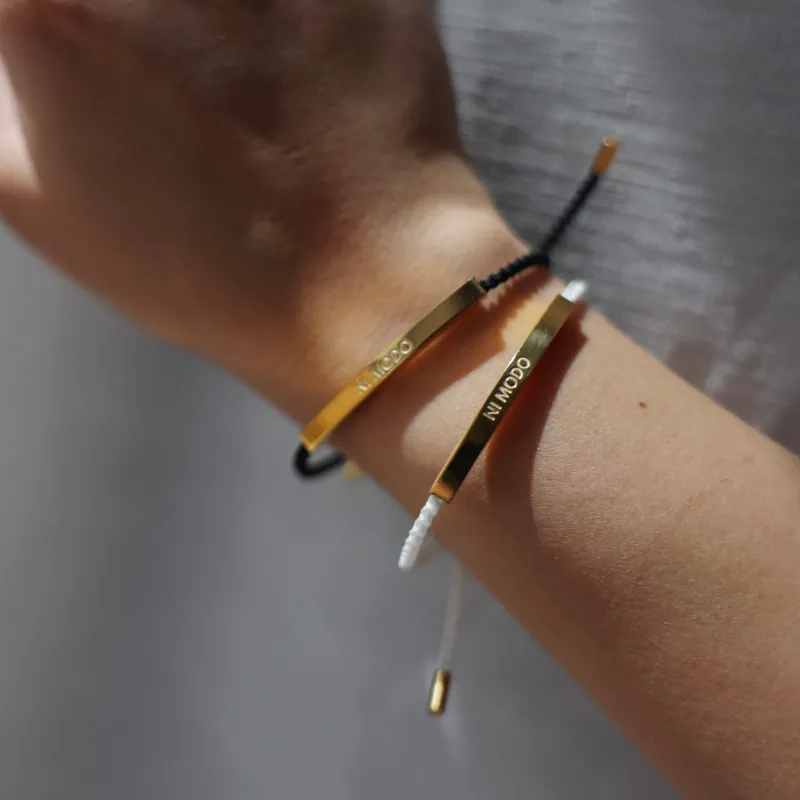 Nimodo Bracelet Bundle featuring black and white bracelets together