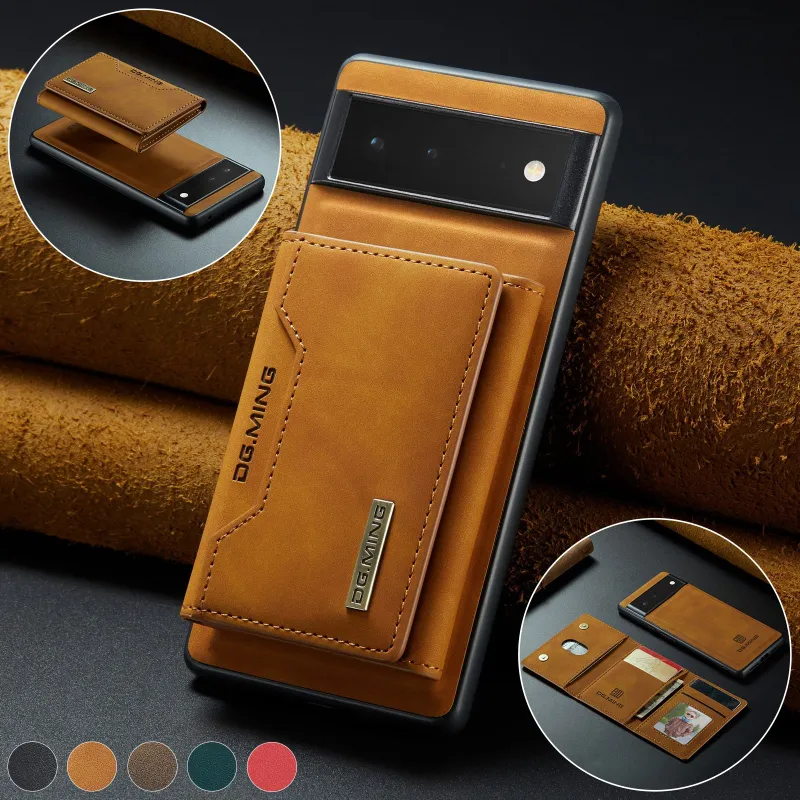 The Pixel Case 2 In 1 Detachable Card Pocket Magnetic Wallet Case for Google Pixel 7 Series with card holder