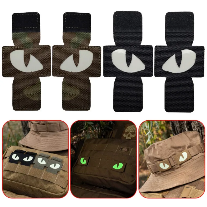 MyHackerTech Tactical Cat Eyes Patches pair glowing design