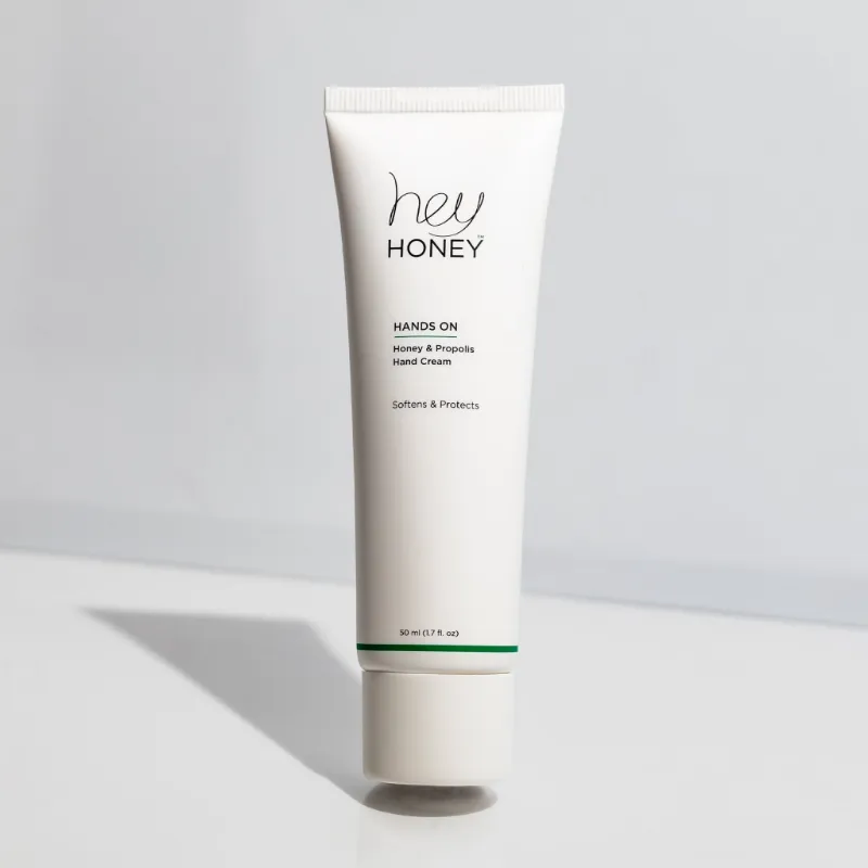 Hey Honey Hands On Honey and Propolis Hand Cream deluxe 50 mL tube