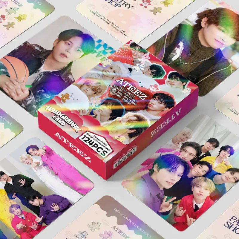 TTAesthetic 124pcs Kpop 2026 SEASON'S GREETINGS Flash Photocard Stickers showing flash sticker set