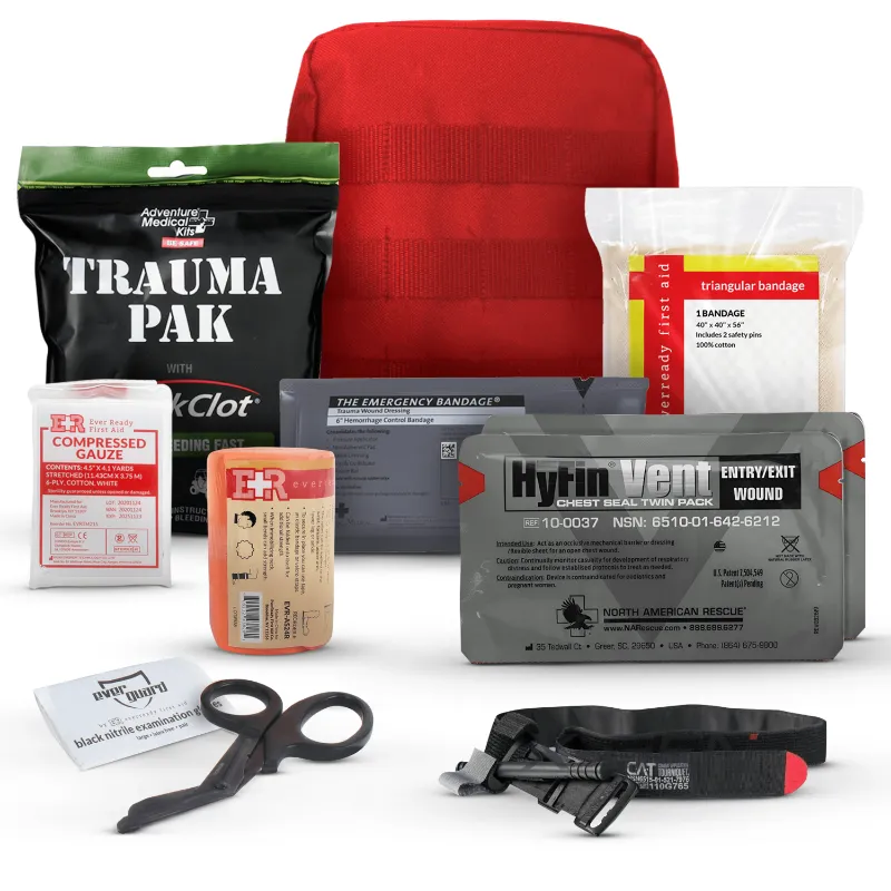 ViTAC Solutions Premium IFAK Trauma Kit w/Tourniquet & Chest Seals in MOLLE-compatible pouch