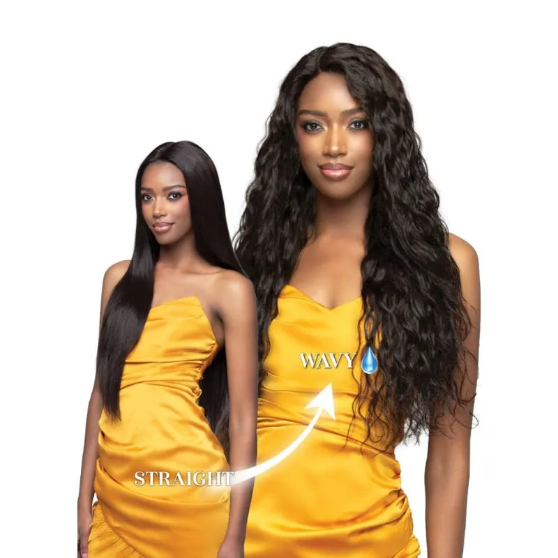 Hairsofly Shop Bobbi Boss Human Hair Full Lace Wig FLH020 Wet and Wavy 28 inch hand-tied frontal