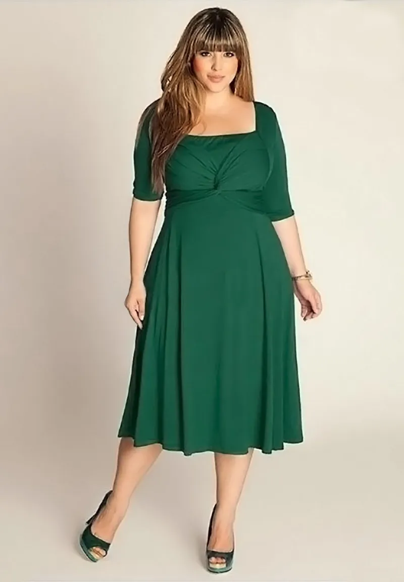 IGIGI Nellie Wrap Dress In Everglade (Made To Order) green wrap dress