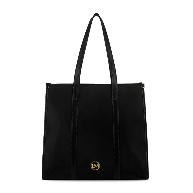 Bond & Mason The Dahlia Tote Bag shown with roomy vegan leather tote shape