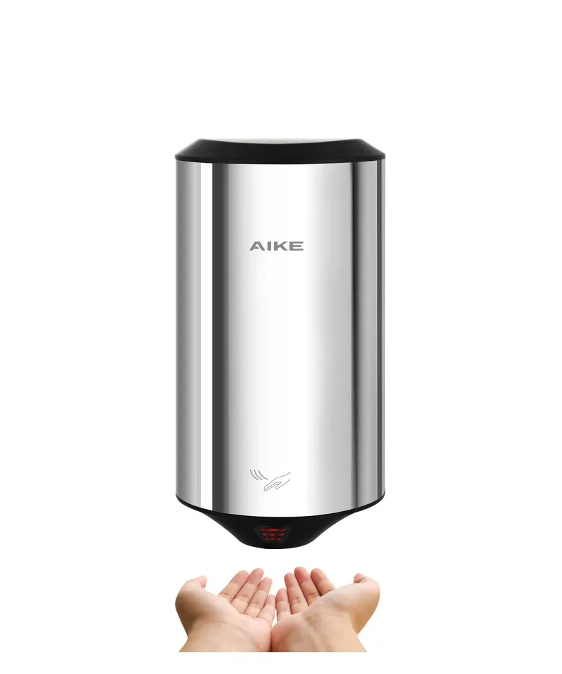 AIKE Air Focus UL Approved 120V Electric Hand Dryer, AK2805, wall-mounted hand dryer in dark finish