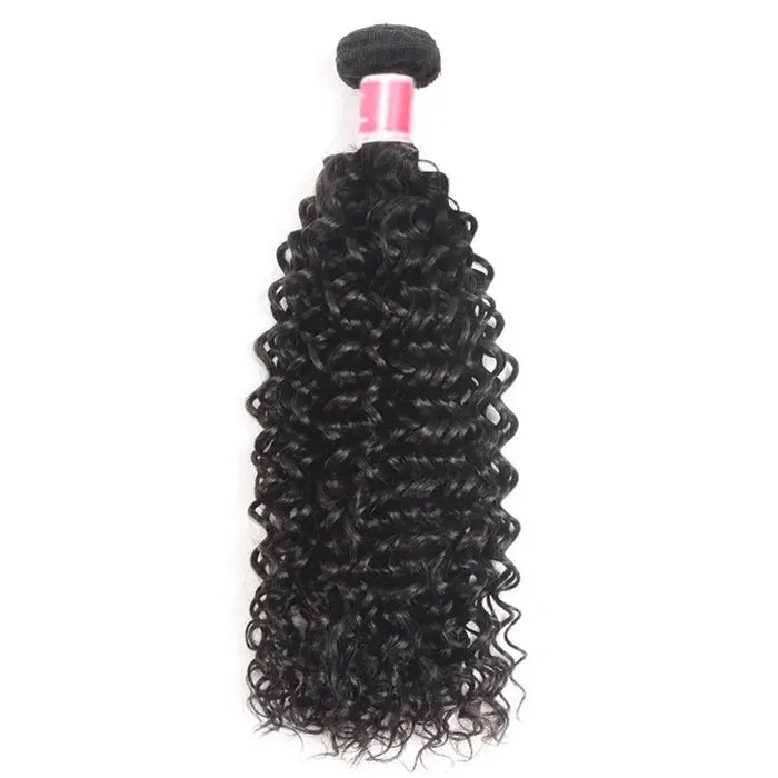 Megalook 12A/15A Jerry Curly Bundles Human Hair Extension Brazilian Hair Weave Bundles Natural Hair Extensions Virgin Hair 30 Inch showing c