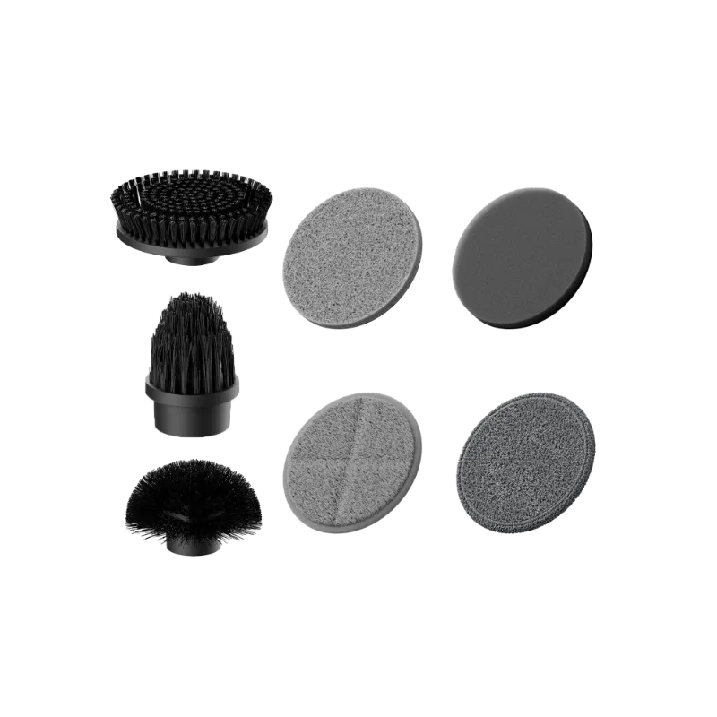 HOTO Flexi Replacement Accessories showing brush heads and cleaning pads