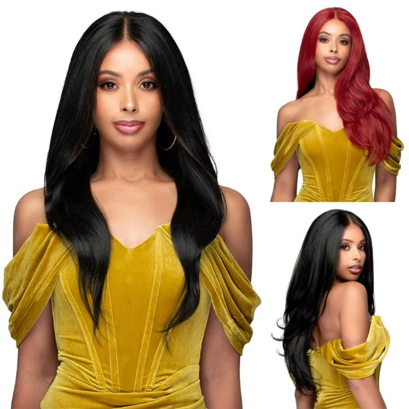 Hairsofly Shop Bobbi Boss Miss Origin Full Lace Wig FLB002 Lauren, human hair blend wig on mannequin