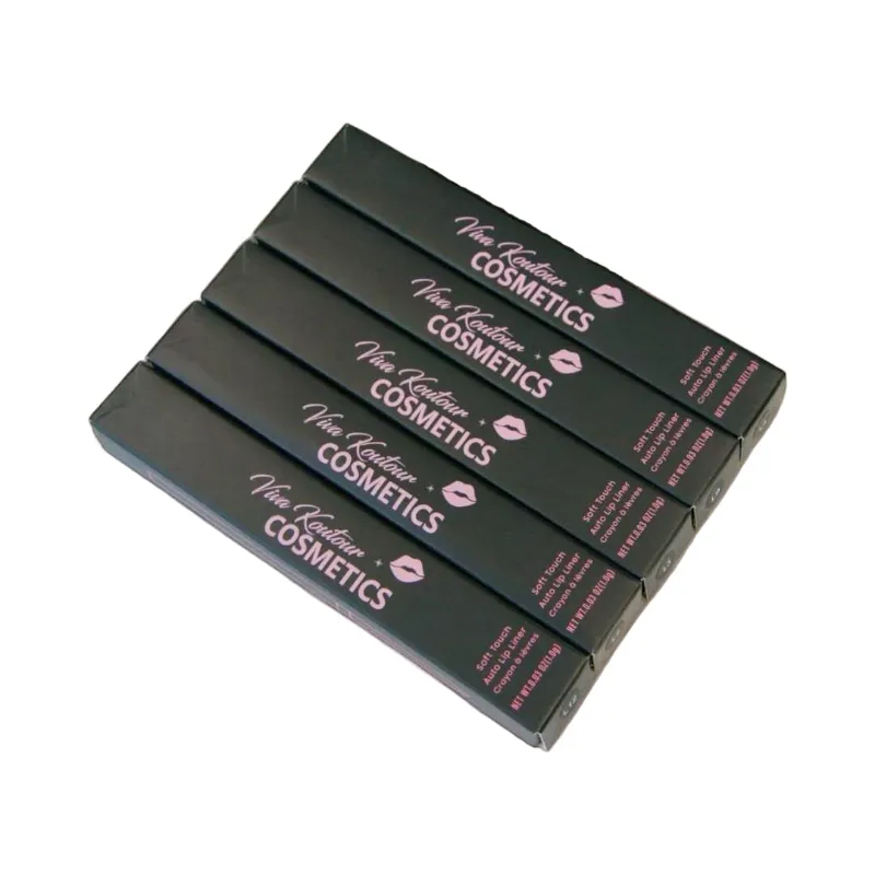 Viva Koutour Cosmetics VKC Signature Creamy Waterproof Lip Liner swatch on lips showing precise definition