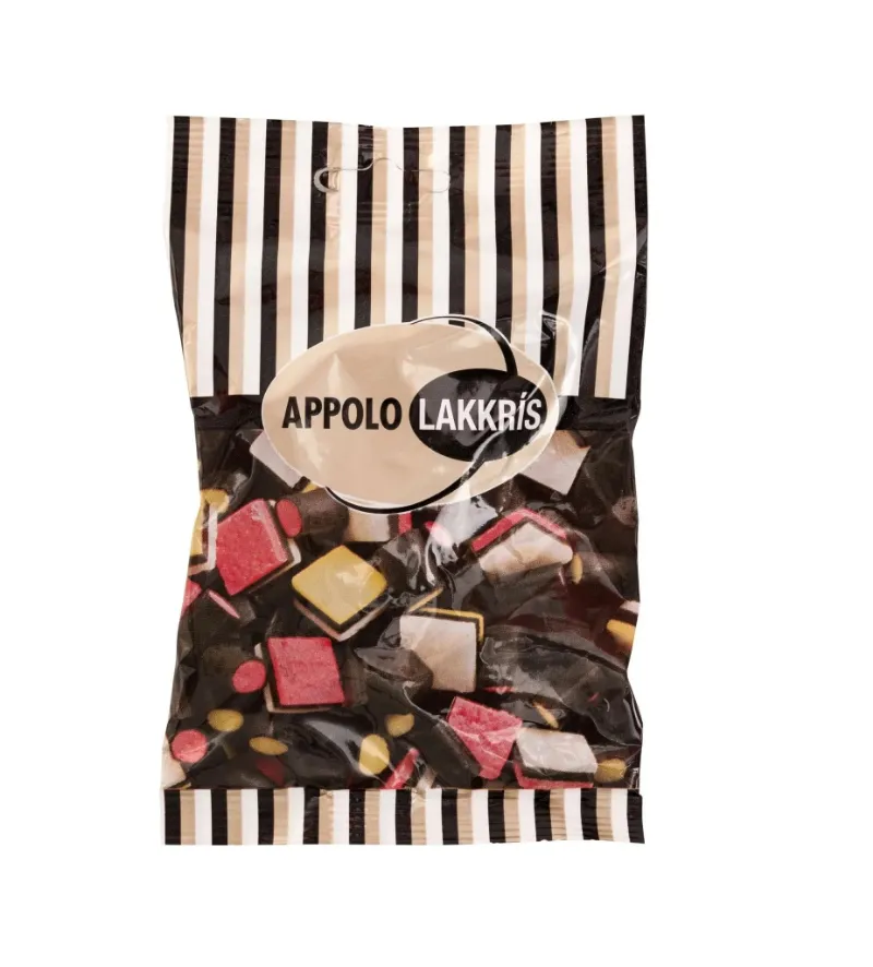 Nammi Appolo Lakkrískonfekt Allsort Liquorice 100 gr assorted liquorice candies