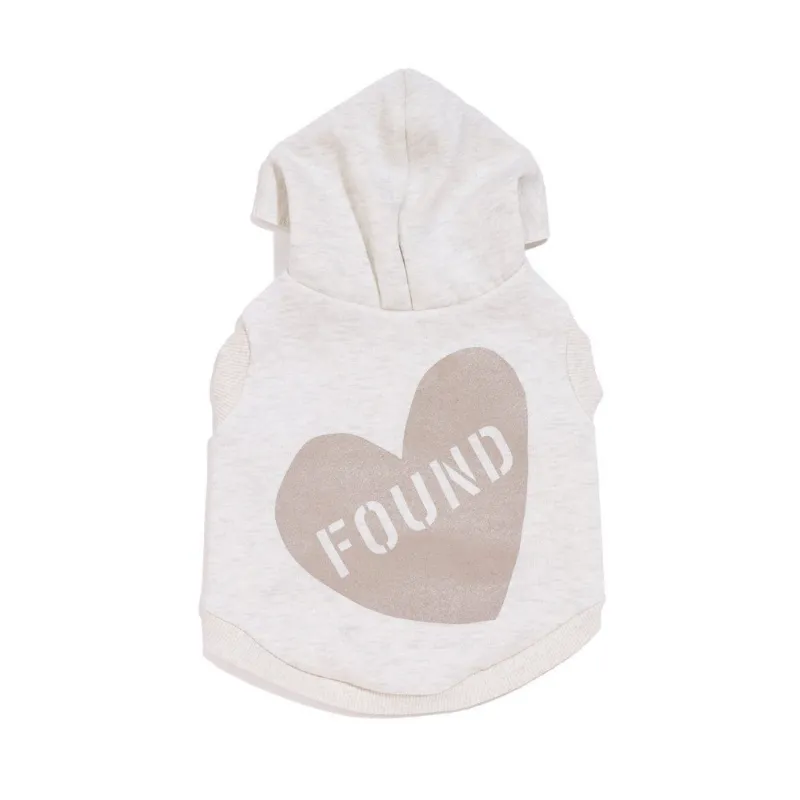 Found My Animal Big Full Heart Animal Hoodie in heather gray with heart graphic