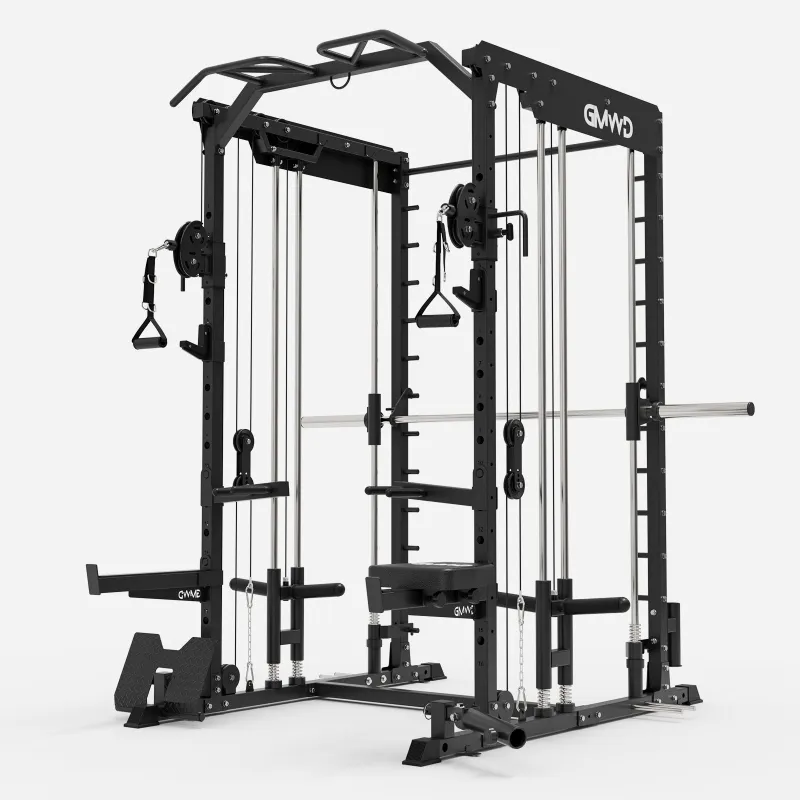 GMWD Fitness Dual Action Smith Machine with Functional Trainer SM01 and dual independent cables