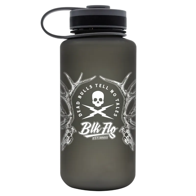 BLK FLG Dead Bulls Chalice bottle showing Dead Bulls icon design