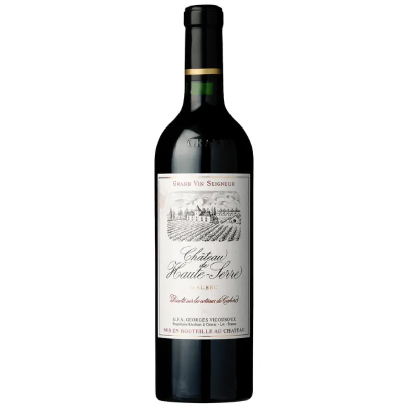 Mr.D Wine 1997 Château de Haute-Serre Malbec Cahors bottle with crimson red wine
