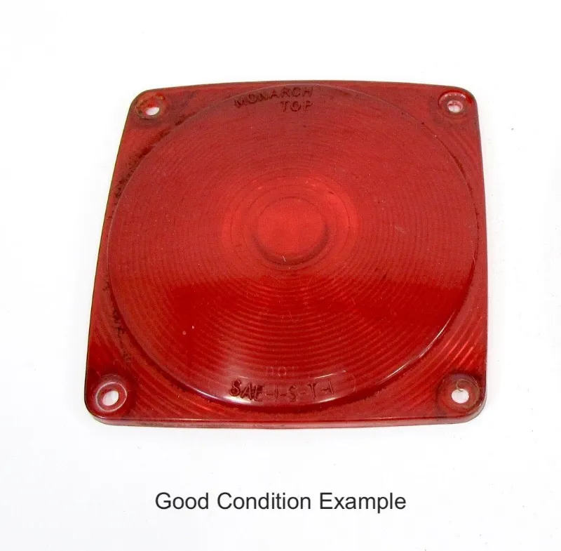 ZeereeZ Airstream Late 70s-00s Monarch Square Tail Reverse Brake Light Gel Lens vintage part