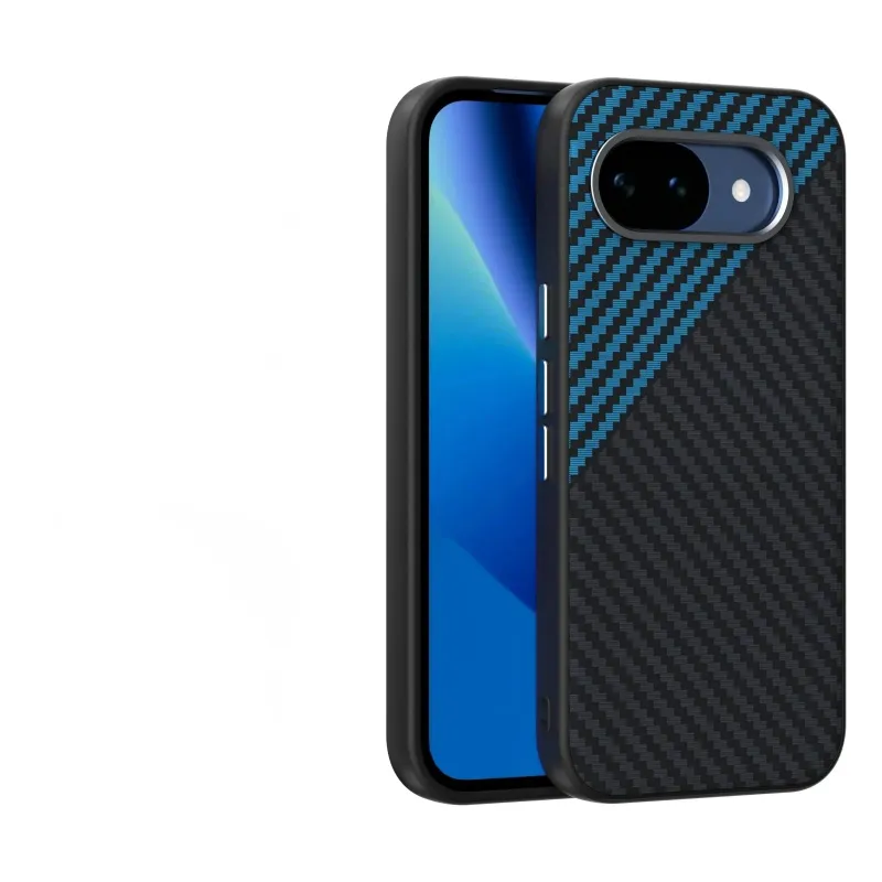 The Pixel Case Carbon Fiber Magnetic Case For Pixel Series in matte carbon fiber texture
