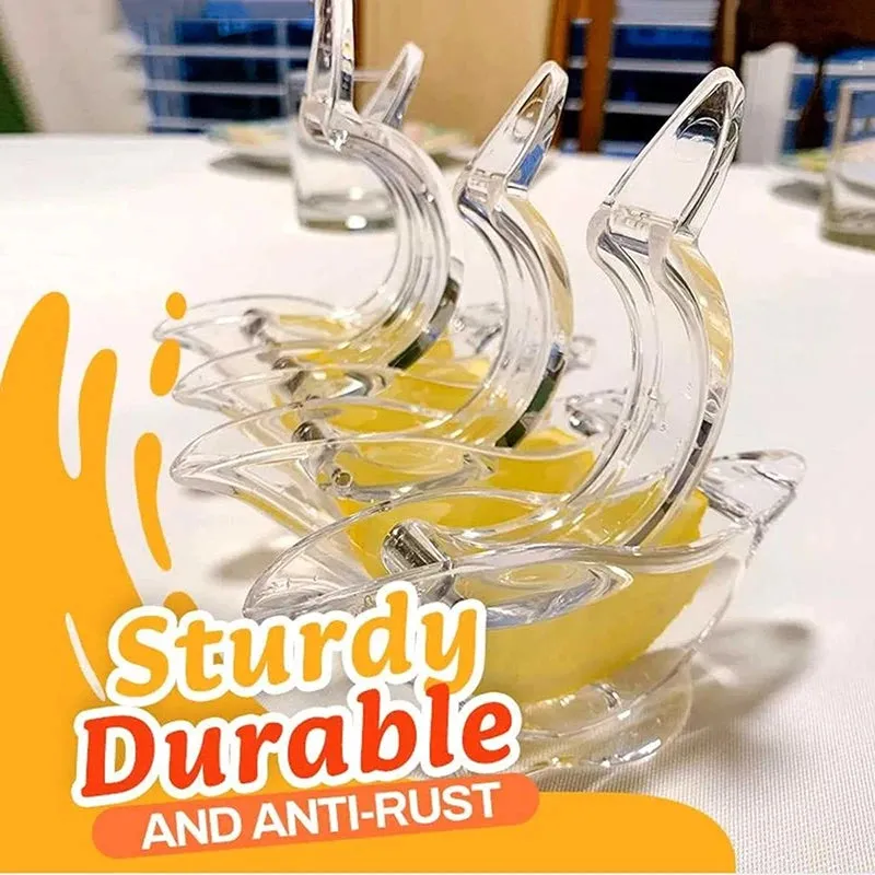 Kicklo Acrylic Lemon Squeezer in clear PMMA material for juicing citrus