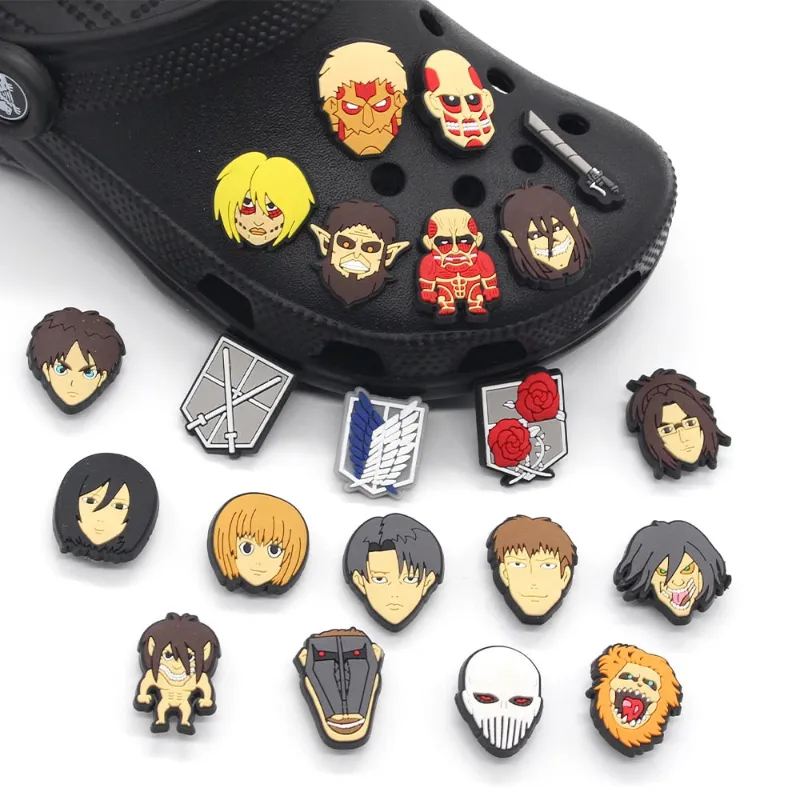 Animeancy Attack on Titan Croc charms character set