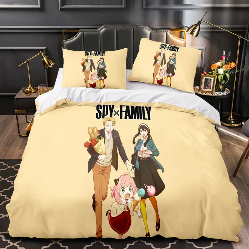 EBuycos 2022 SPY×FAMILY Bedding Set Cosplay Quilt Covers with pillowcases