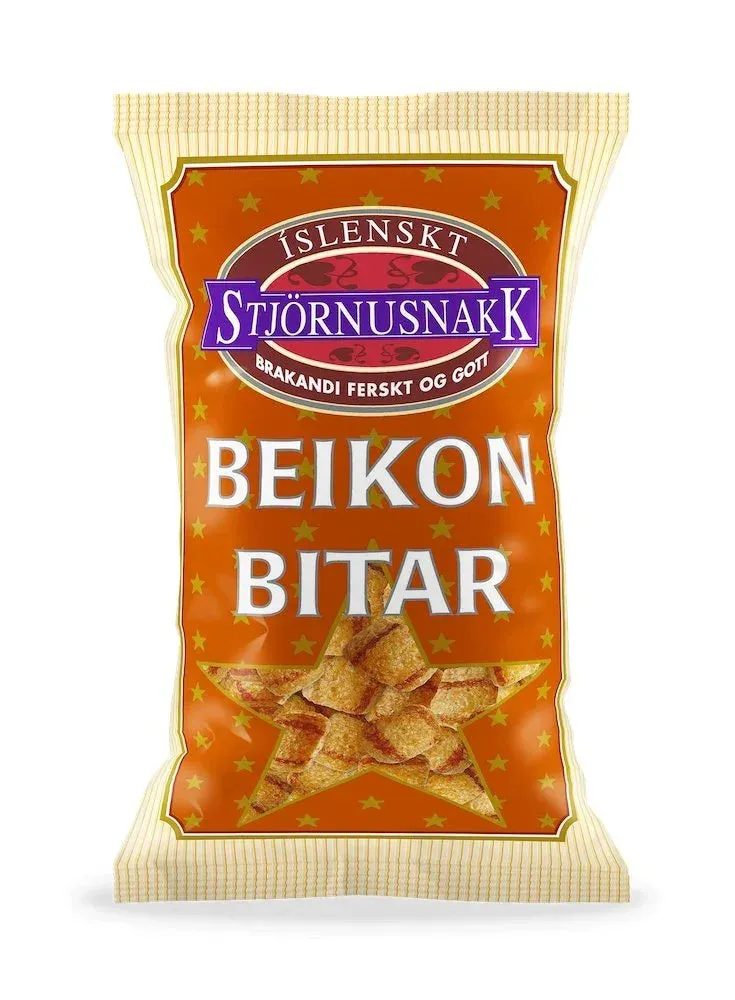 Nammi Beikon Bitar Bacon Crisps 150 g bag showing bacon-flavored potato crisps