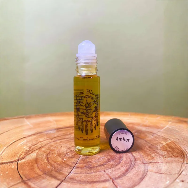 Spirit Nest Amber Roll-on Perfume Oil with warm vanilla and oud fragrance