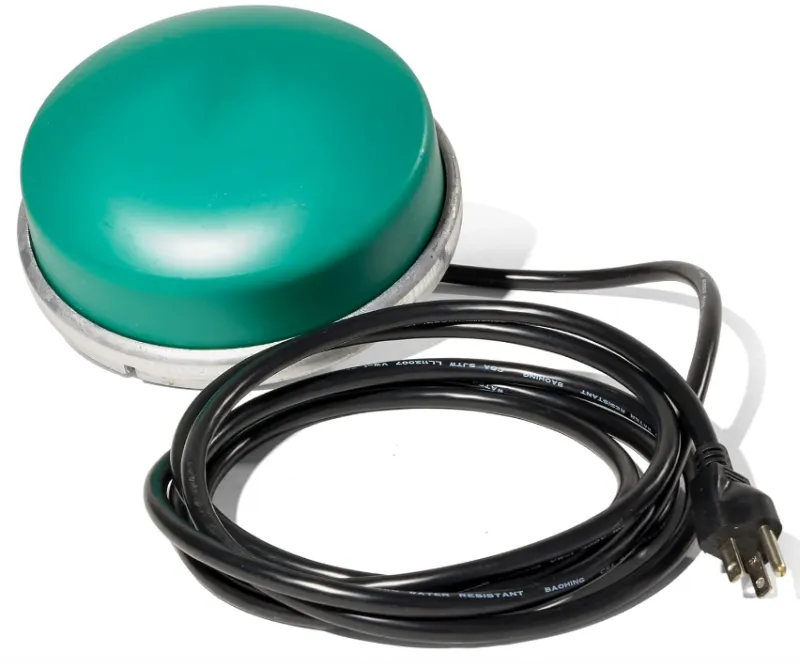 GrillPartsReplacement 1250 Watts floating cast aluminum pond de-icer heater with cord