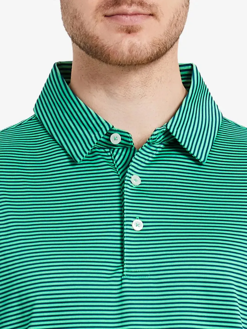 Maelreg Golf Classic Stripe Polo Shirts short sleeve striped jersey polo