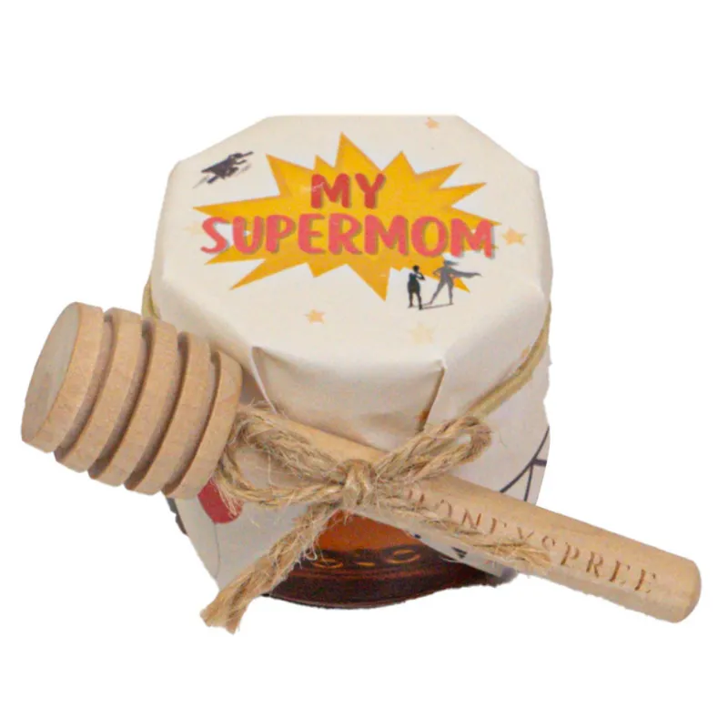HoneySpree Supermom With Dipper honey jar and dipper