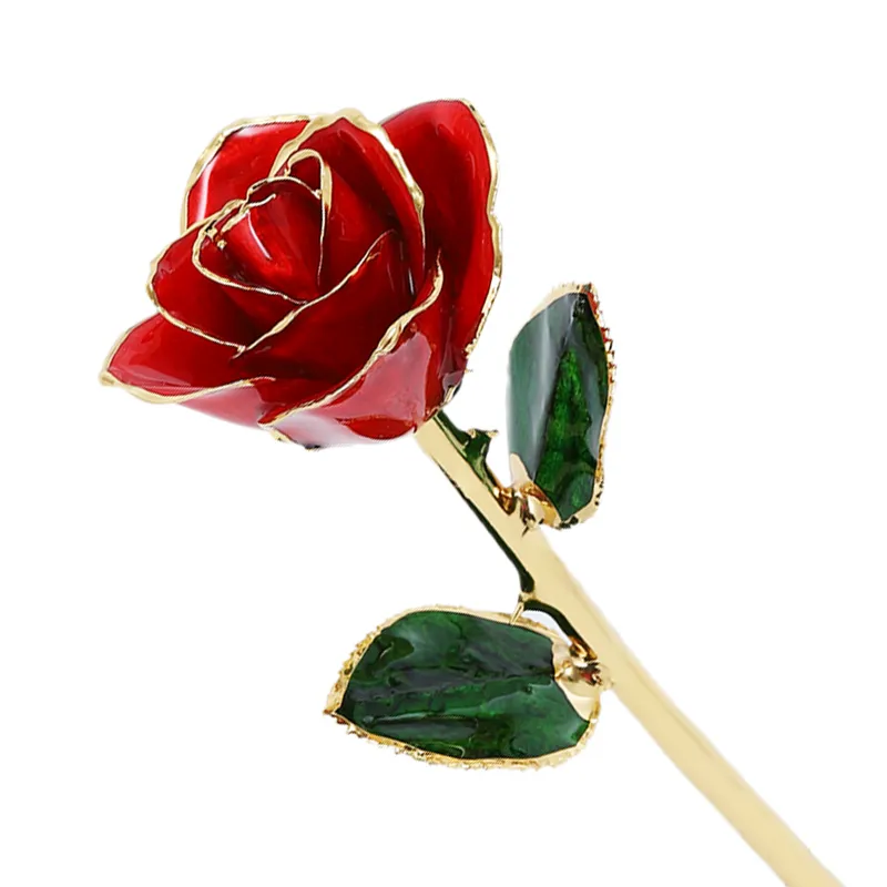 FabuLove 24k Gold Dipped Rose showing real preserved rose with gold finish