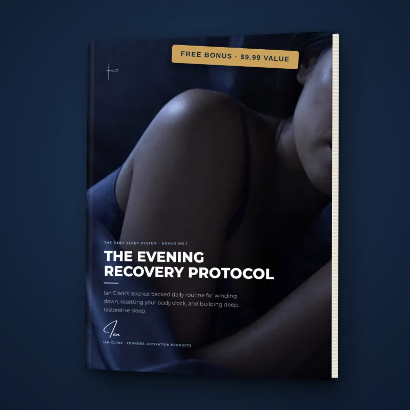 Activation Products Ease Evening Recovery Protocol digital guide cover for deep sleep routine