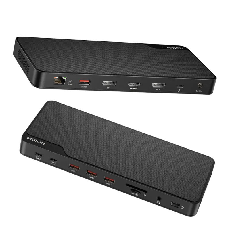 MOKiN 16-in-1 Thunderbolt 4 Docking Station for Laptop with 40Gbps connectivity