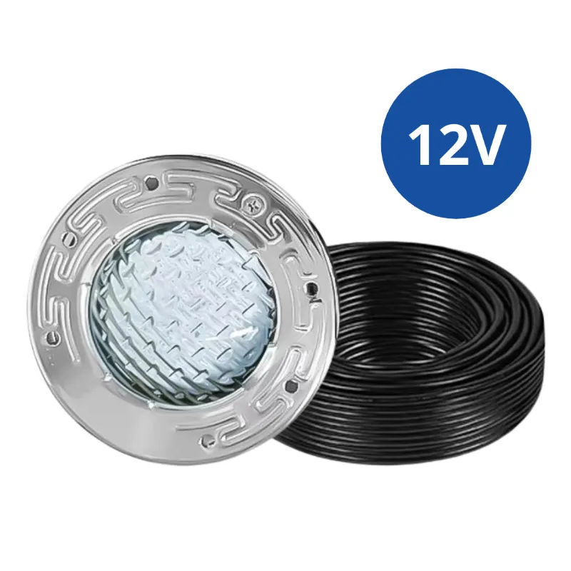 No More Green Technologies Life-Bulb 6 inch Color LED Inground Spa Light 12V with 100ft cord
