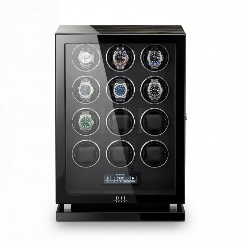 Rotation Horlogère Président remontoir with biometric fingerprint lock and tempered glass front