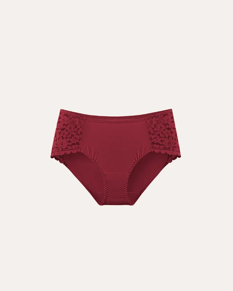 Essenther Global Cheeky Floral Lace Panty with delicate floral pattern and cotton lining